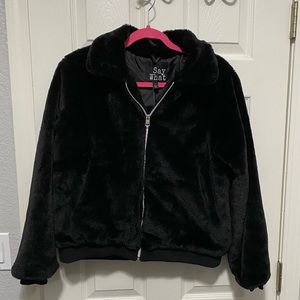Black Faux fur jacket